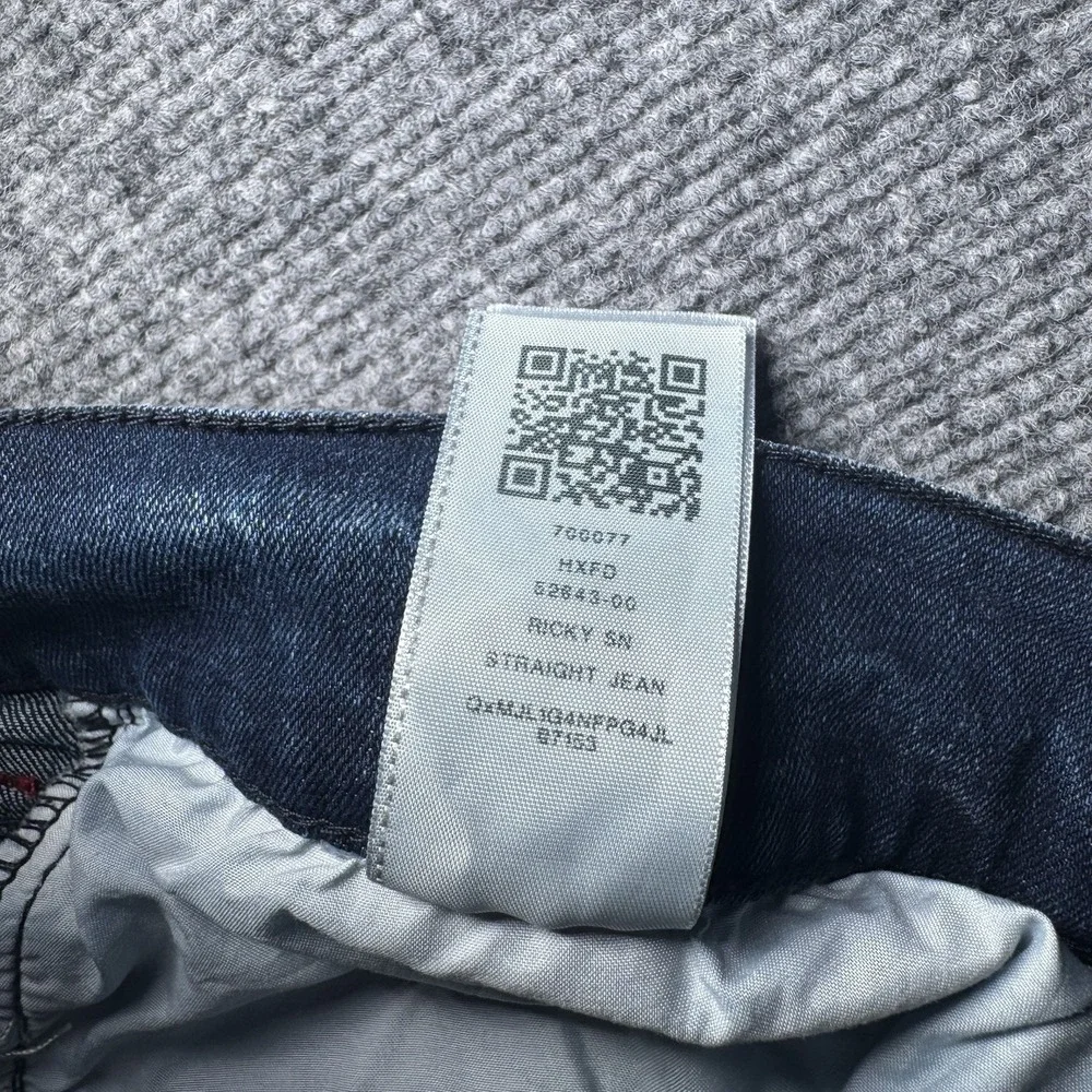 True Religion Ricky Relaxed Straight Jeans Stretch Denim Men 40x33 Medium Wash